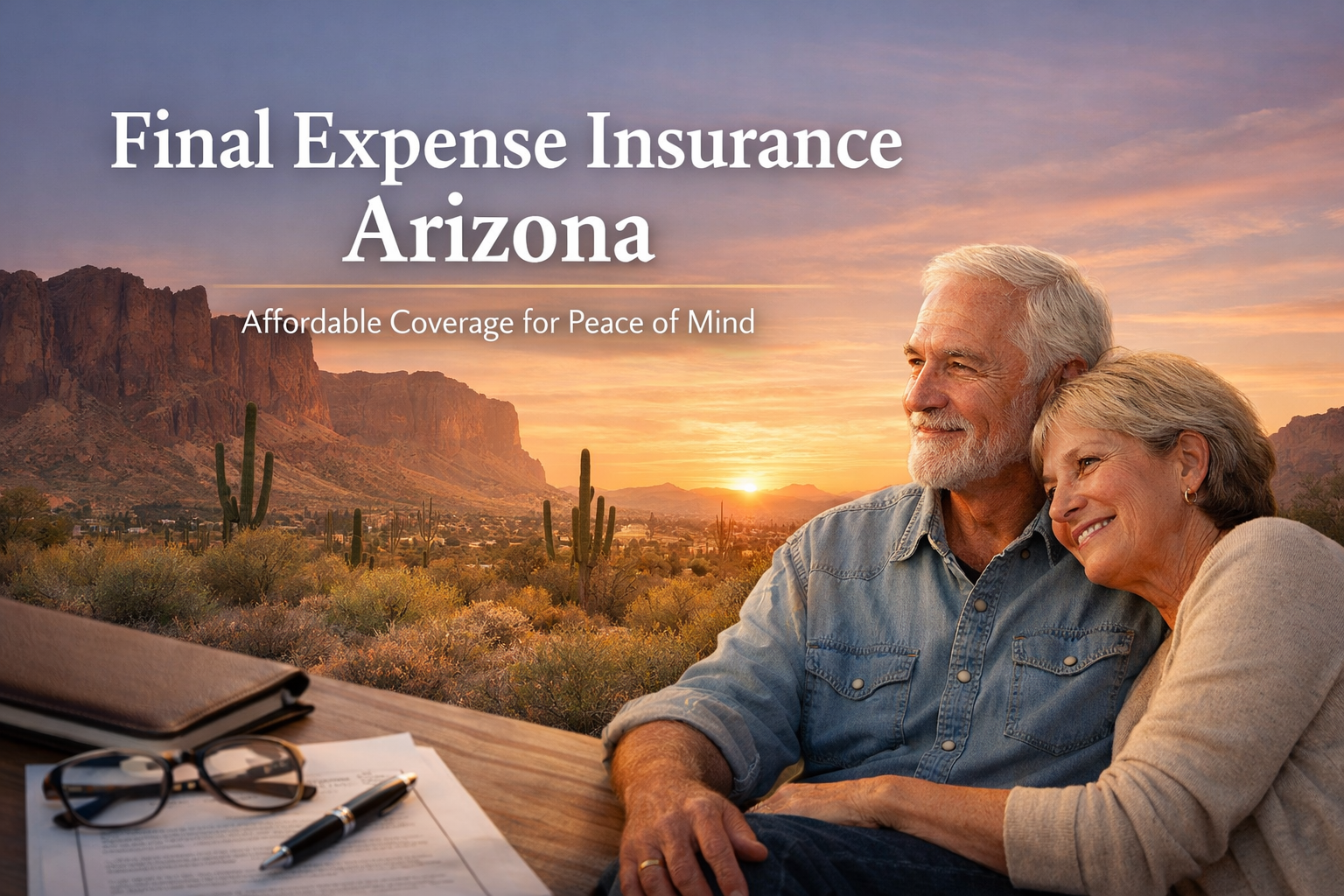 Arizona final expense insurance guide showing burial and cremation coverage options for seniors and families