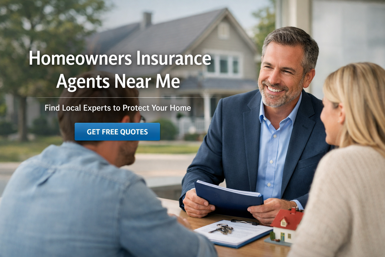 Homeowners insurance agents helping families compare home coverage and quotes in 2026