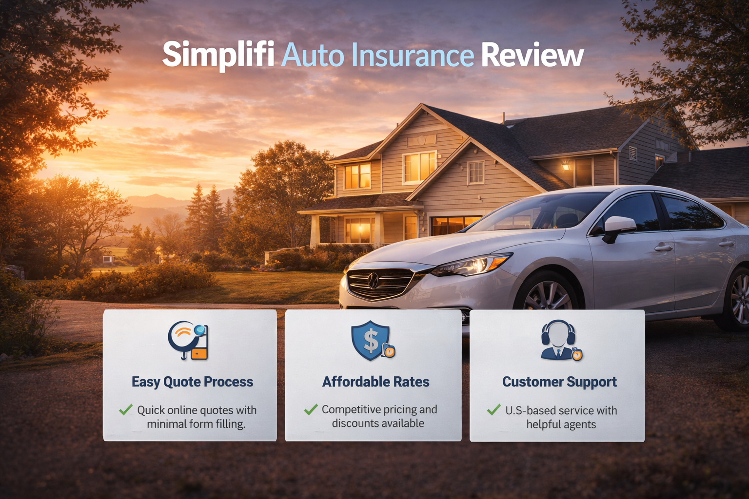Simplfii auto insurance review for 2026 showing online quote comparison, platform features, and shopping guidance