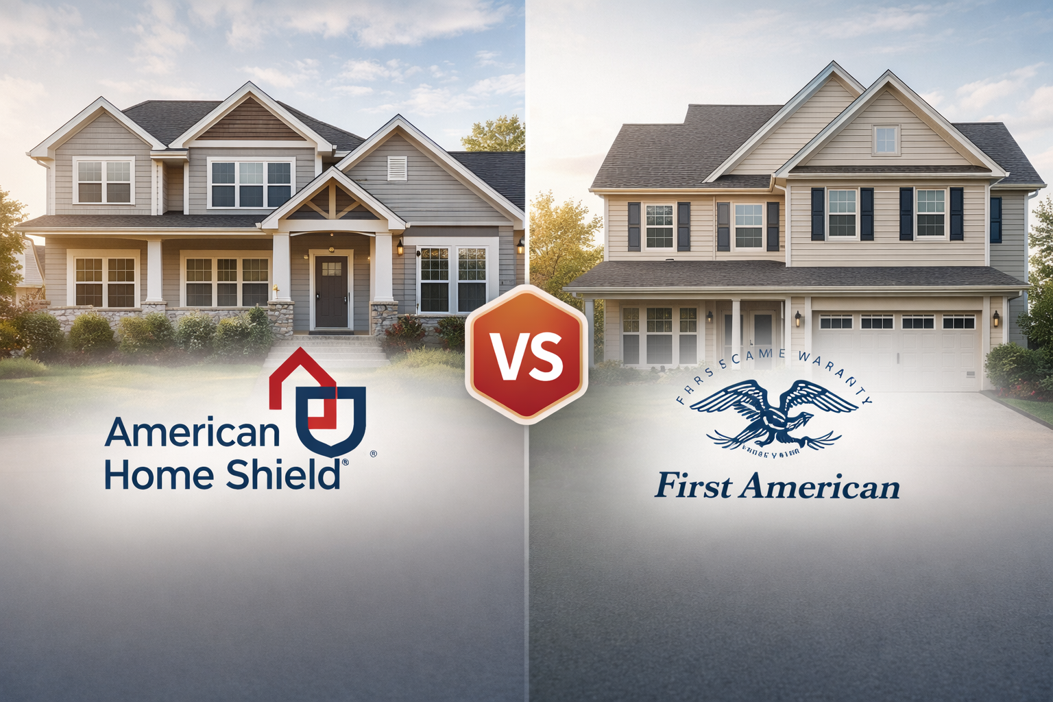 American Home Shield vs First American Home Warranty comparison for 2026 with plan structure, service fees, waiting period, and contract fit