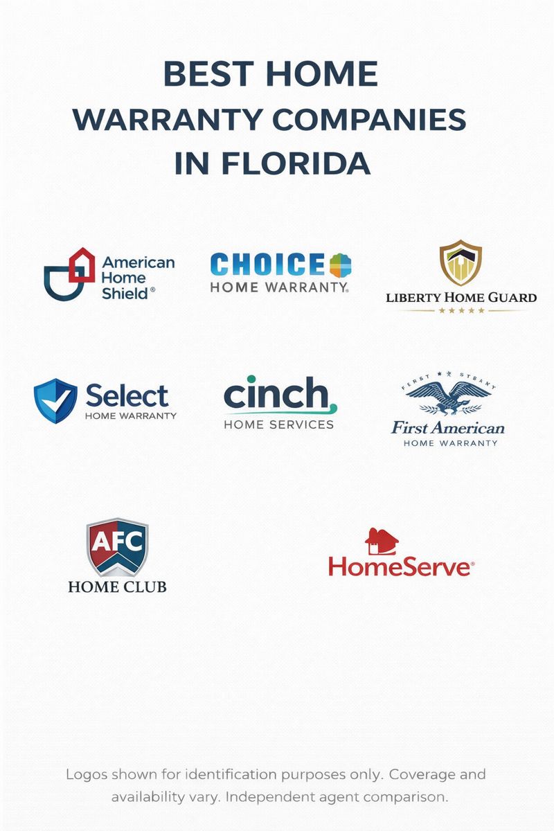 Best home warranty companies in Florida for 2026 with side-by-side comparison of plans, service fees, waiting periods, and contract fit
