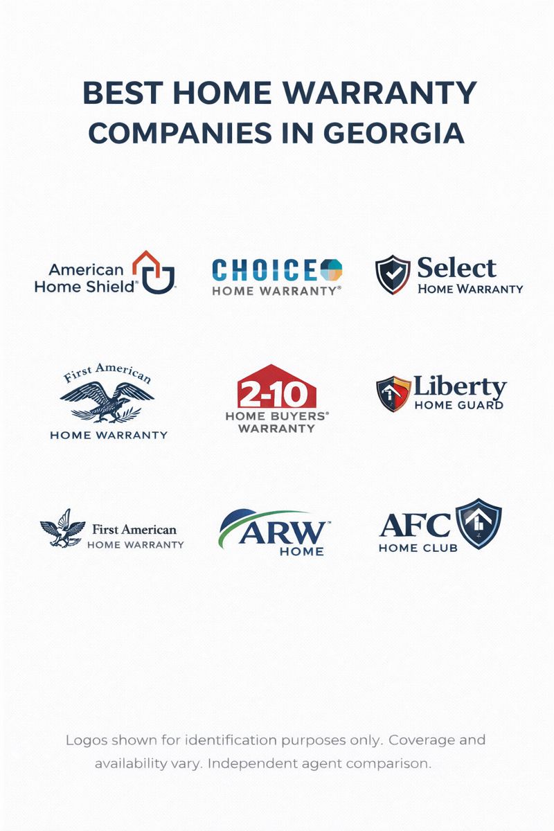 Best home warranty companies in Georgia for 2026 with side-by-side comparison of plan types, service fees, waiting periods, and contract fit