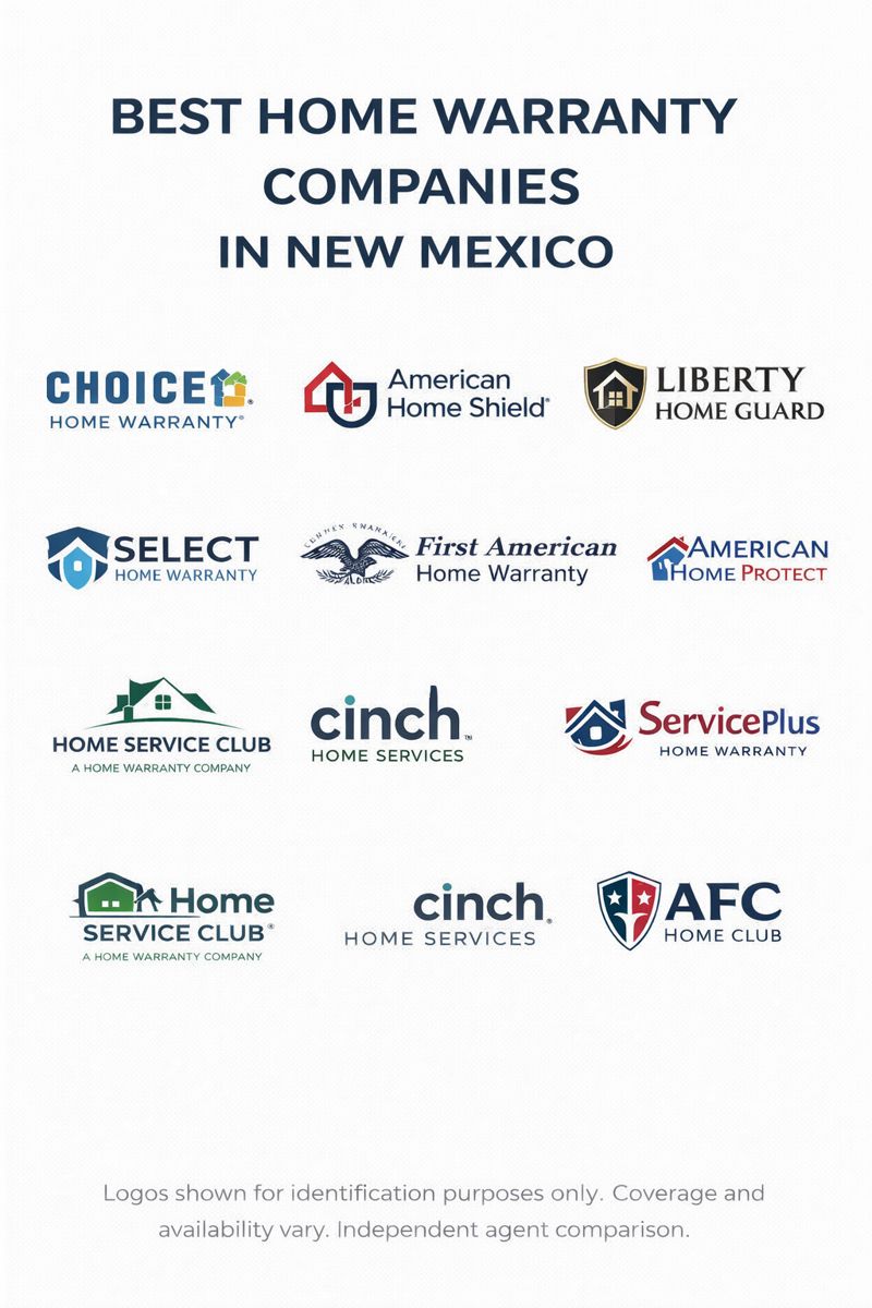 Best home warranty companies in New Mexico for 2026 with side-by-side comparison of plan types, service fees, waiting periods, and contract fit
