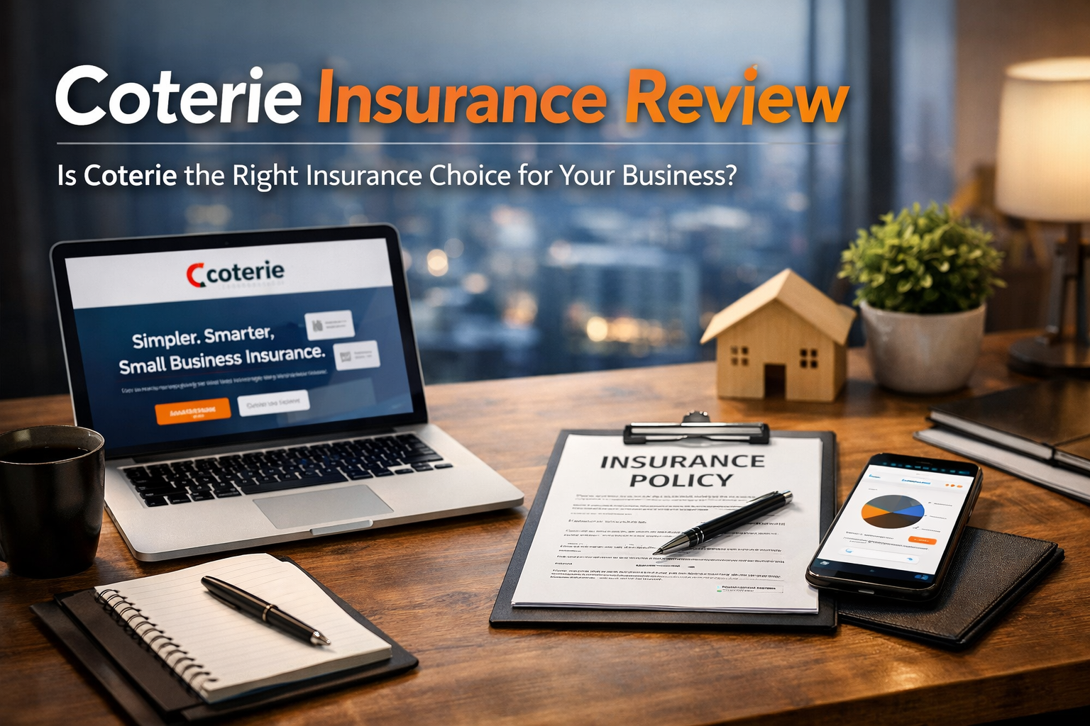 Coterie Insurance review for 2026 showing small business coverage, quote speed, appetite, and online comparison options