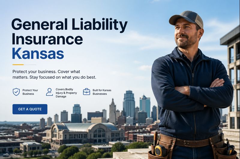 General liability insurance in Kansas for contractors, service businesses, shops, and local small businesses