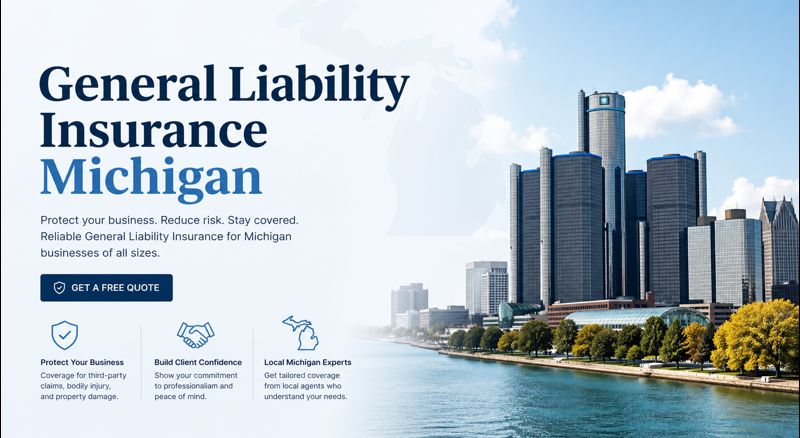 General liability insurance in Michigan for 2026 with small business coverage, certificates of insurance, and online quote options