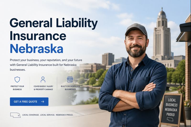 General liability insurance in Nebraska for contractors, service businesses, shops, vendors, and local companies