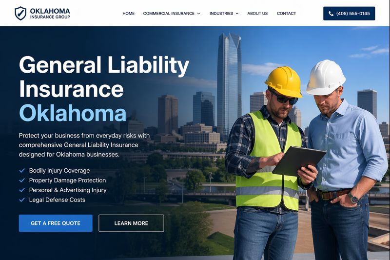 General liability insurance in Oklahoma for 2026 with small business coverage, certificates of insurance, and policy limit comparison