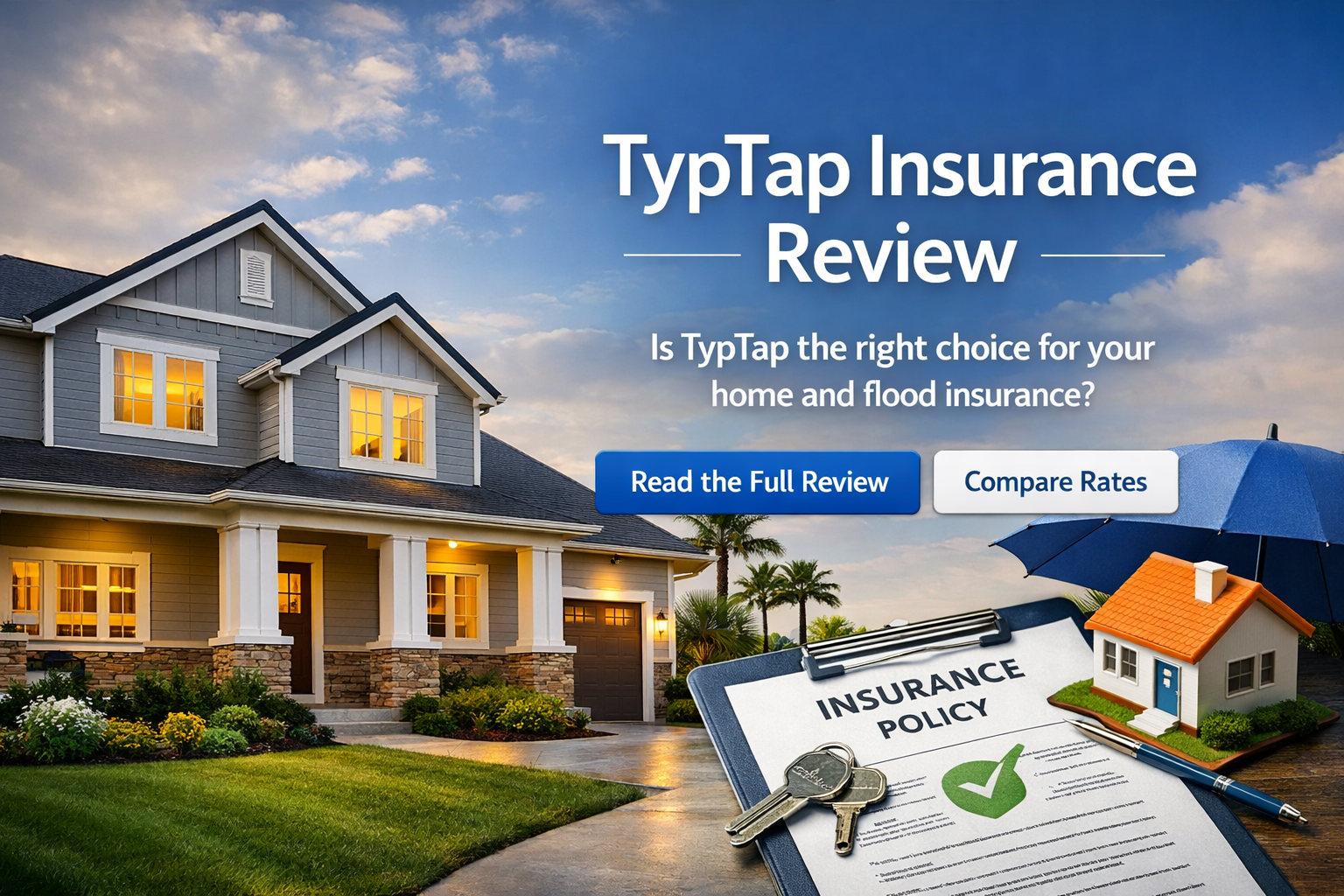 TypTap Insurance review for 2026 showing homeowners coverage, flood options, digital quote tools, and best-fit guidance