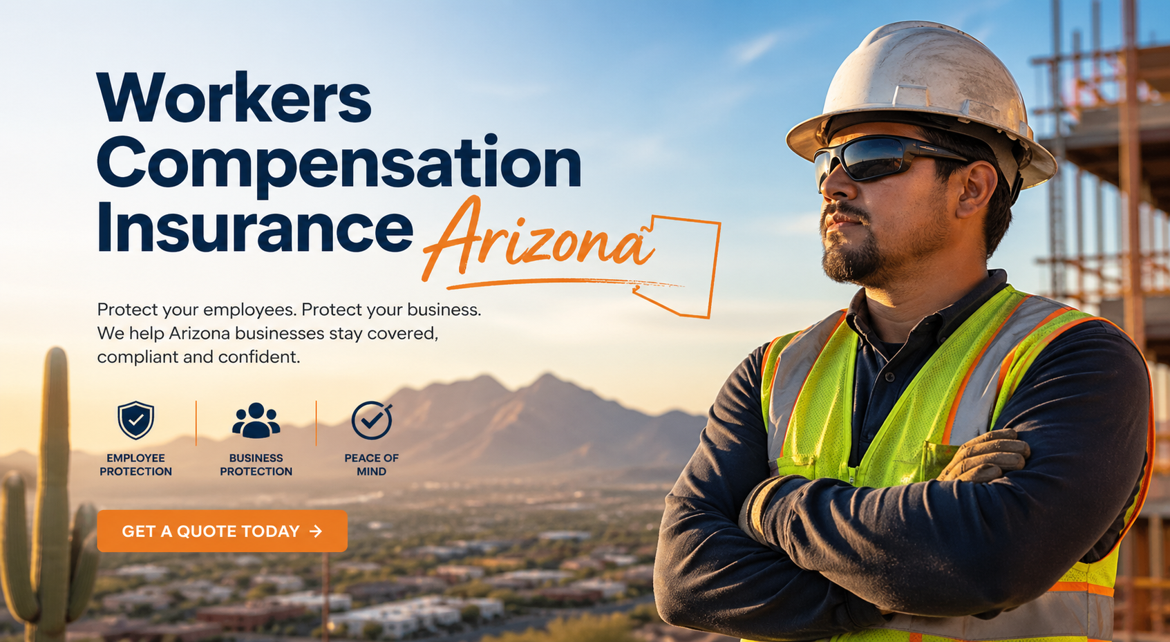 Workers compensation insurance in Arizona for small businesses, contractors, restaurants, offices, healthcare teams, and local employers