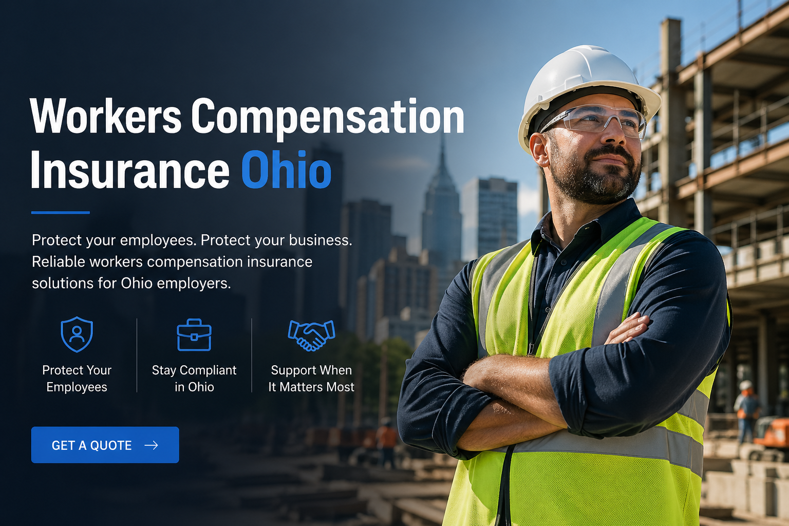 Workers compensation insurance in Ohio for small businesses, contractors, restaurants, healthcare teams, offices, and local employers