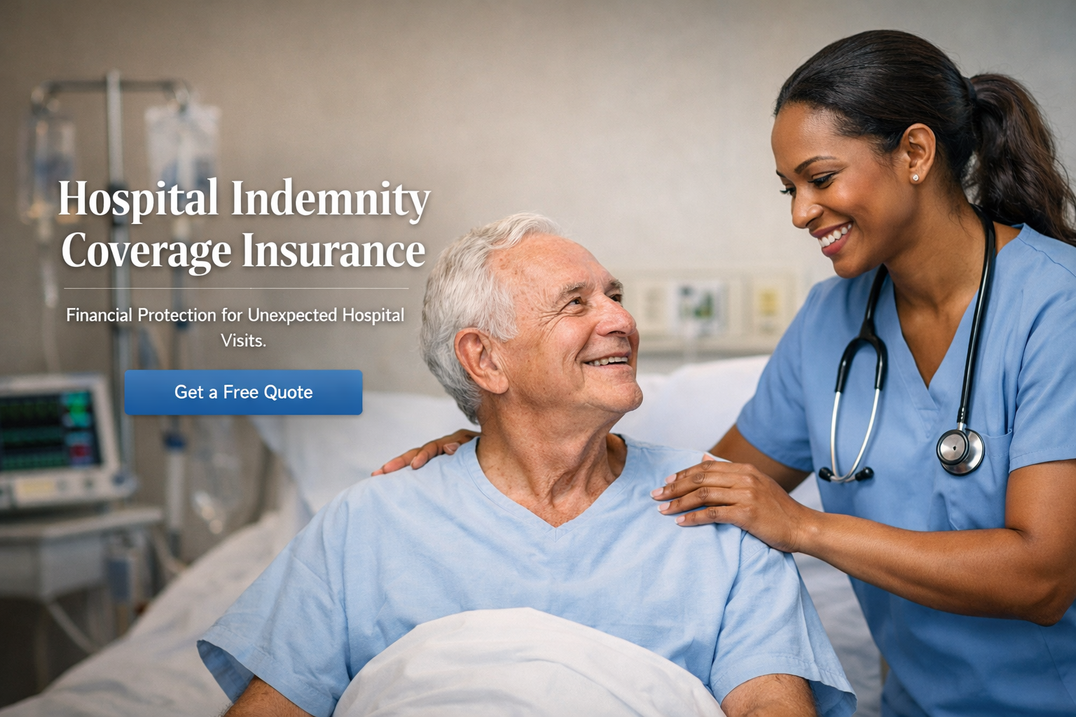 Hospital indemnity coverage insurance for 2026 showing supplemental fixed cash benefits for covered hospital stays