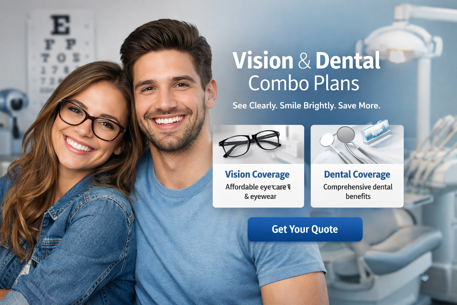 Vision dental combo plans for 2026 showing combined dental and vision insurance choices for routine care and budget planning