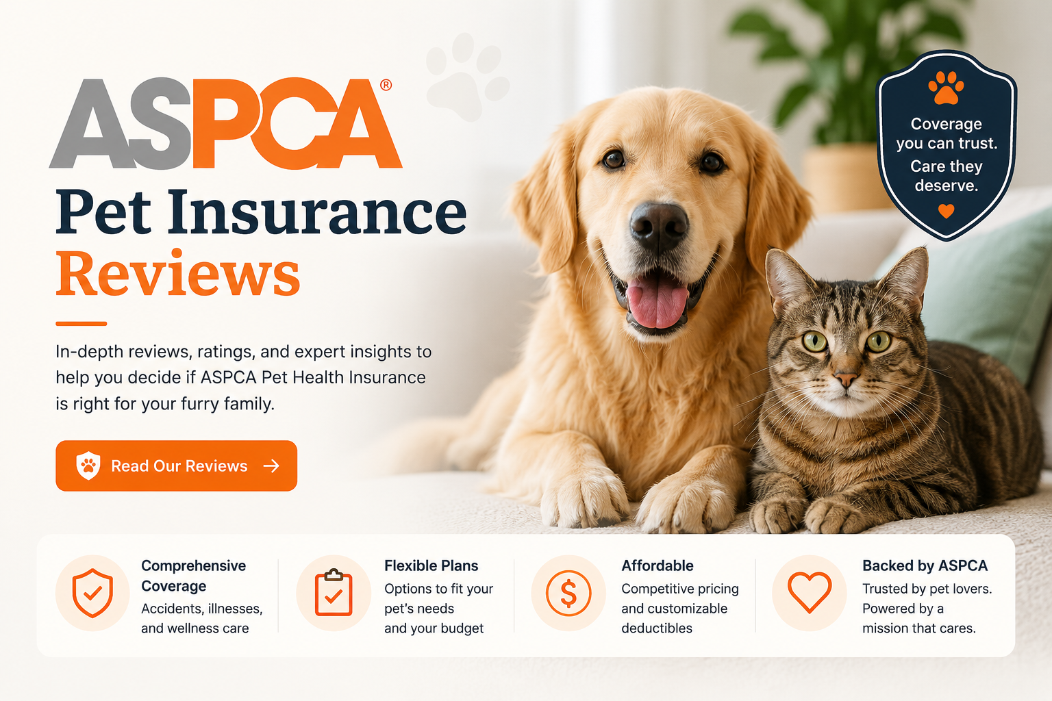 ASPCA pet insurance reviews for 2026 with dog and cat coverage, waiting periods, preventive care options, reimbursement, exclusions, and claim considerations