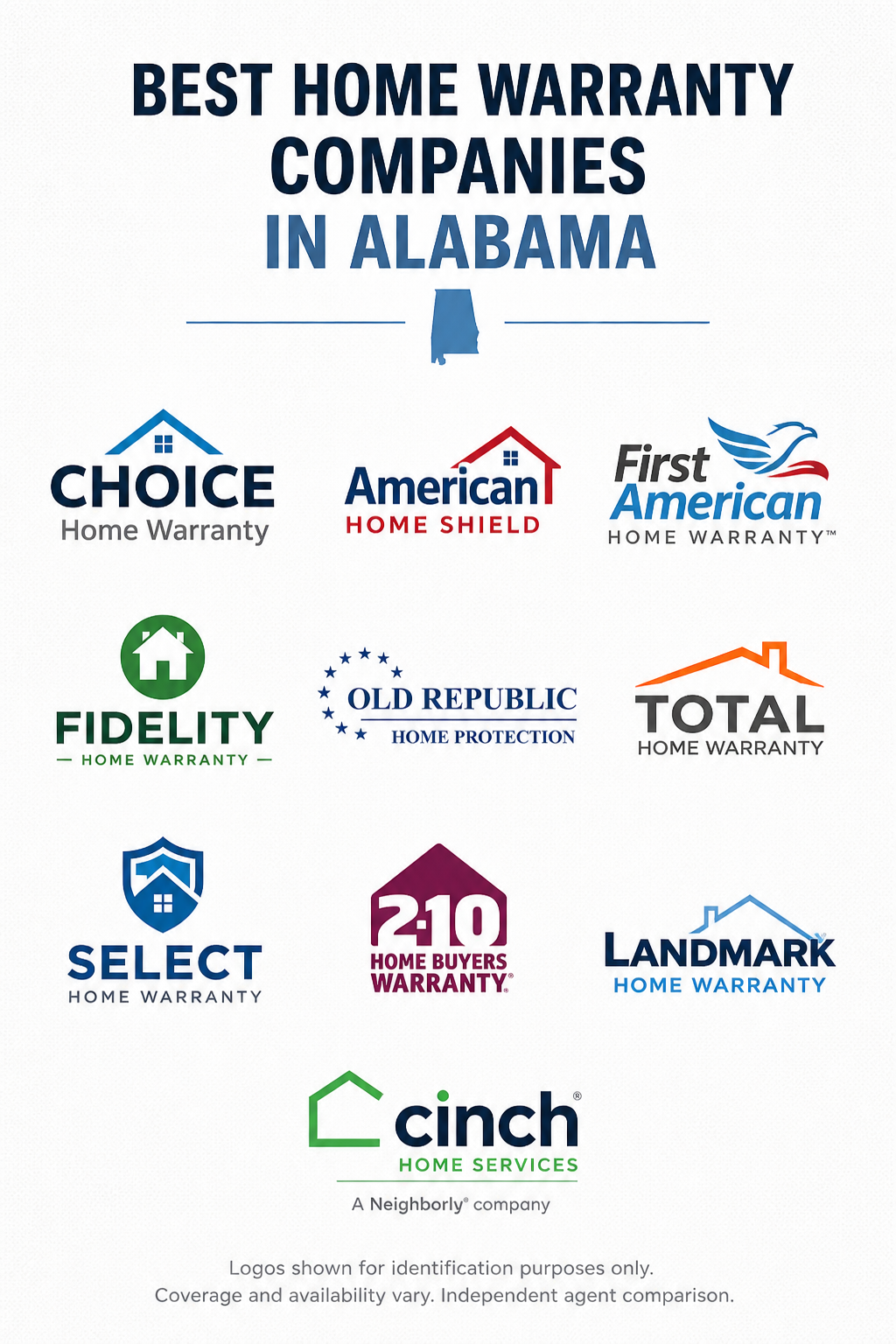 Best home warranty companies in Alabama for 2026 with comparison of HVAC, appliances, service fees, and repair protection