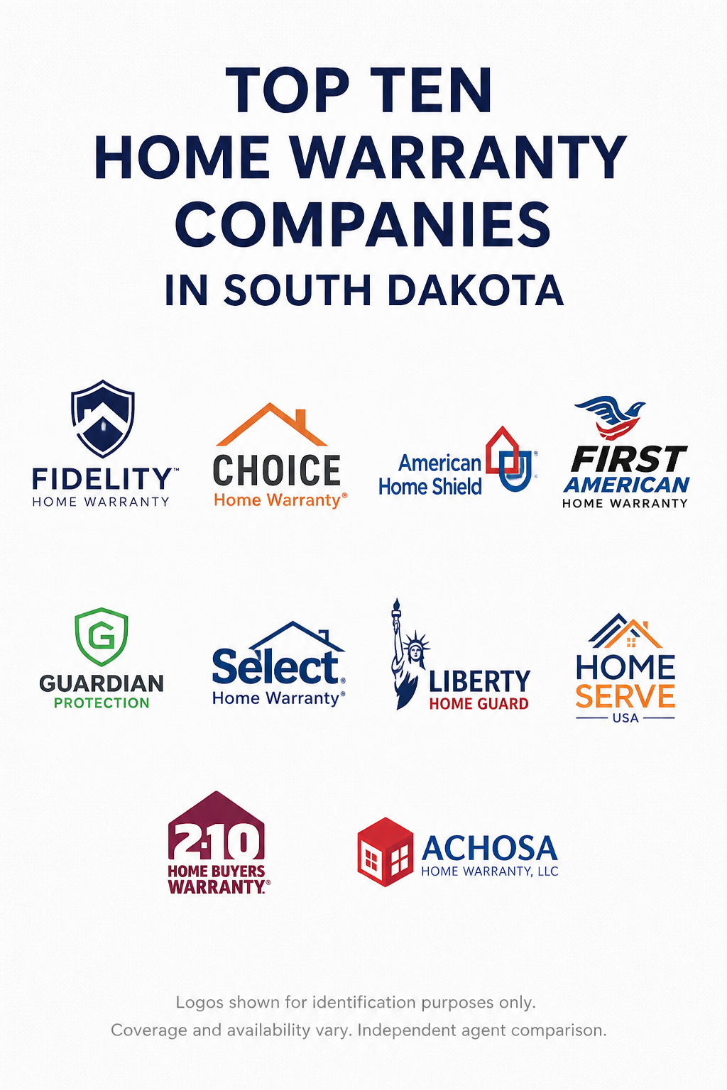 Best home warranty companies in South Dakota for 2026 with comparison of home systems, appliances, service fees, and repair protection