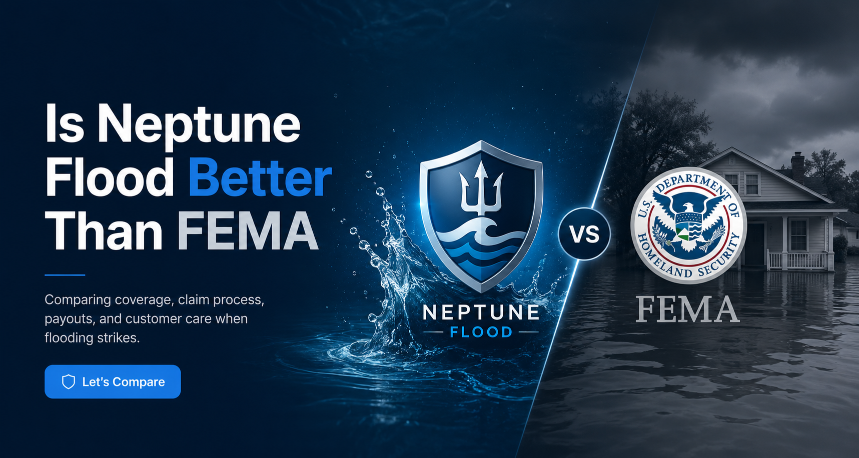 Is Neptune Flood better than FEMA comparison for private flood insurance, NFIP limits, waiting periods, lender acceptance, and online flood quotes