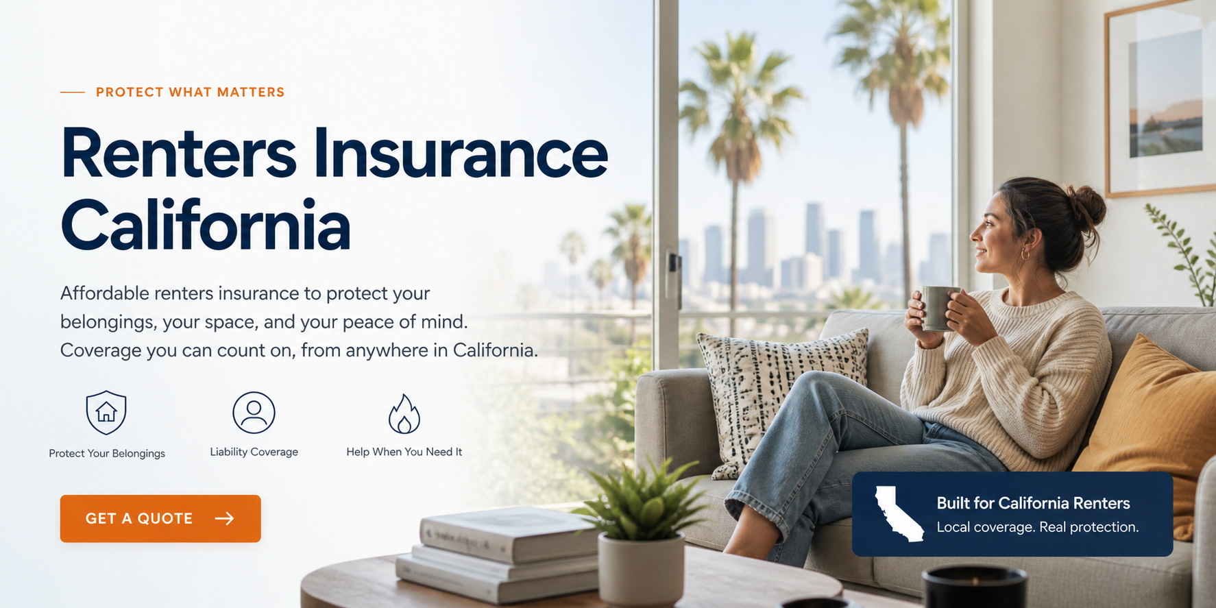 Renters insurance in California for 2026 with apartment, liability, personal property, and loss of use coverage guidance