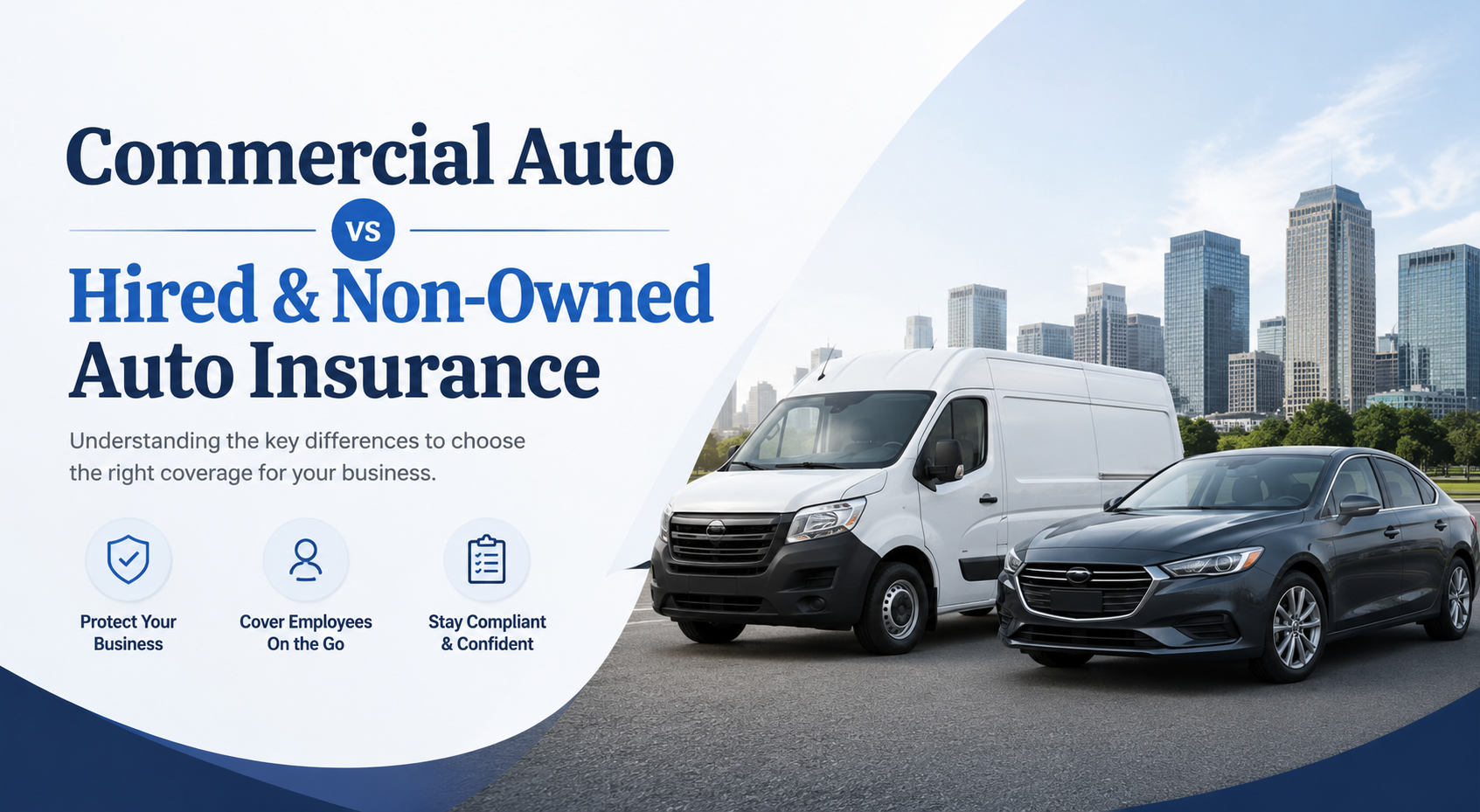 Commercial auto vs. hired and non-owned auto insurance