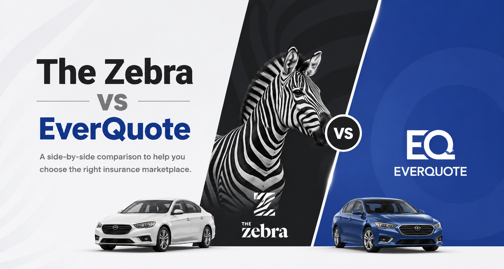 The Zebra vs EverQuote comparison for auto insurance quotes and online insurance shopping