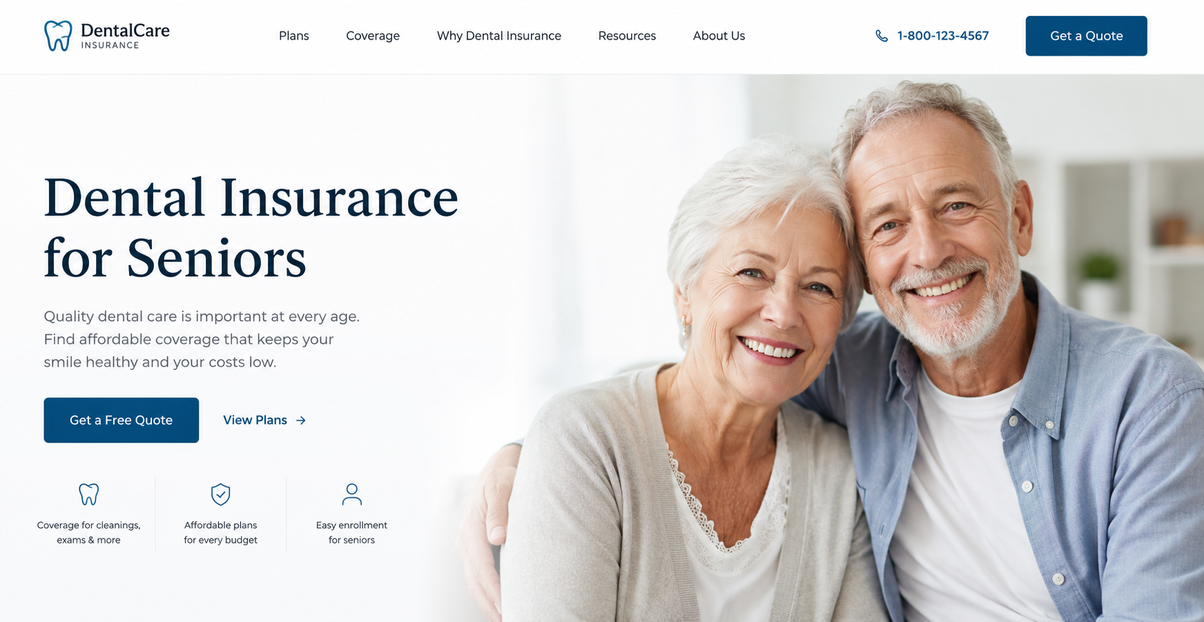 Dental insurance for seniors comparing preventive care, dentures, crowns, implants, Medicare Advantage dental benefits, and stand-alone dental plans