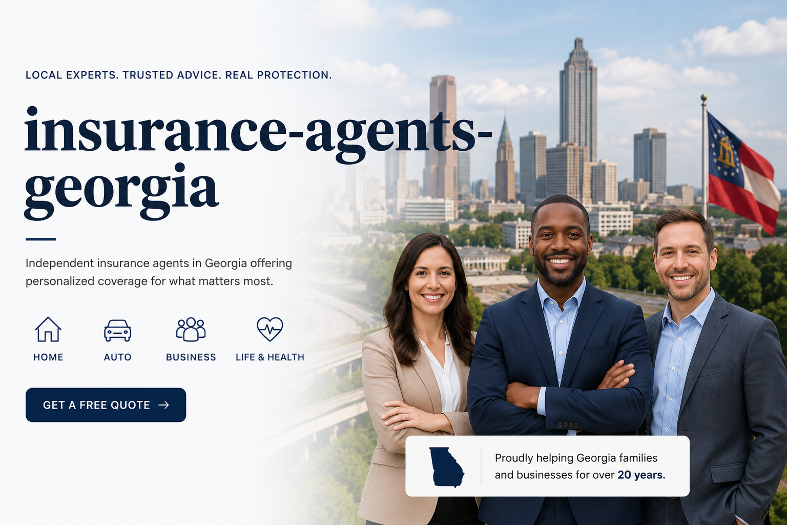 Georgia insurance agents helping families and businesses compare auto home business life and health insurance