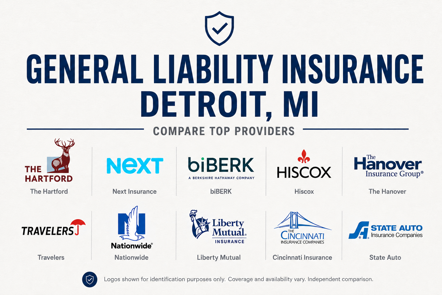 General liability insurance for contractors, retailers, restaurants, consultants, and small businesses in Detroit, Michigan