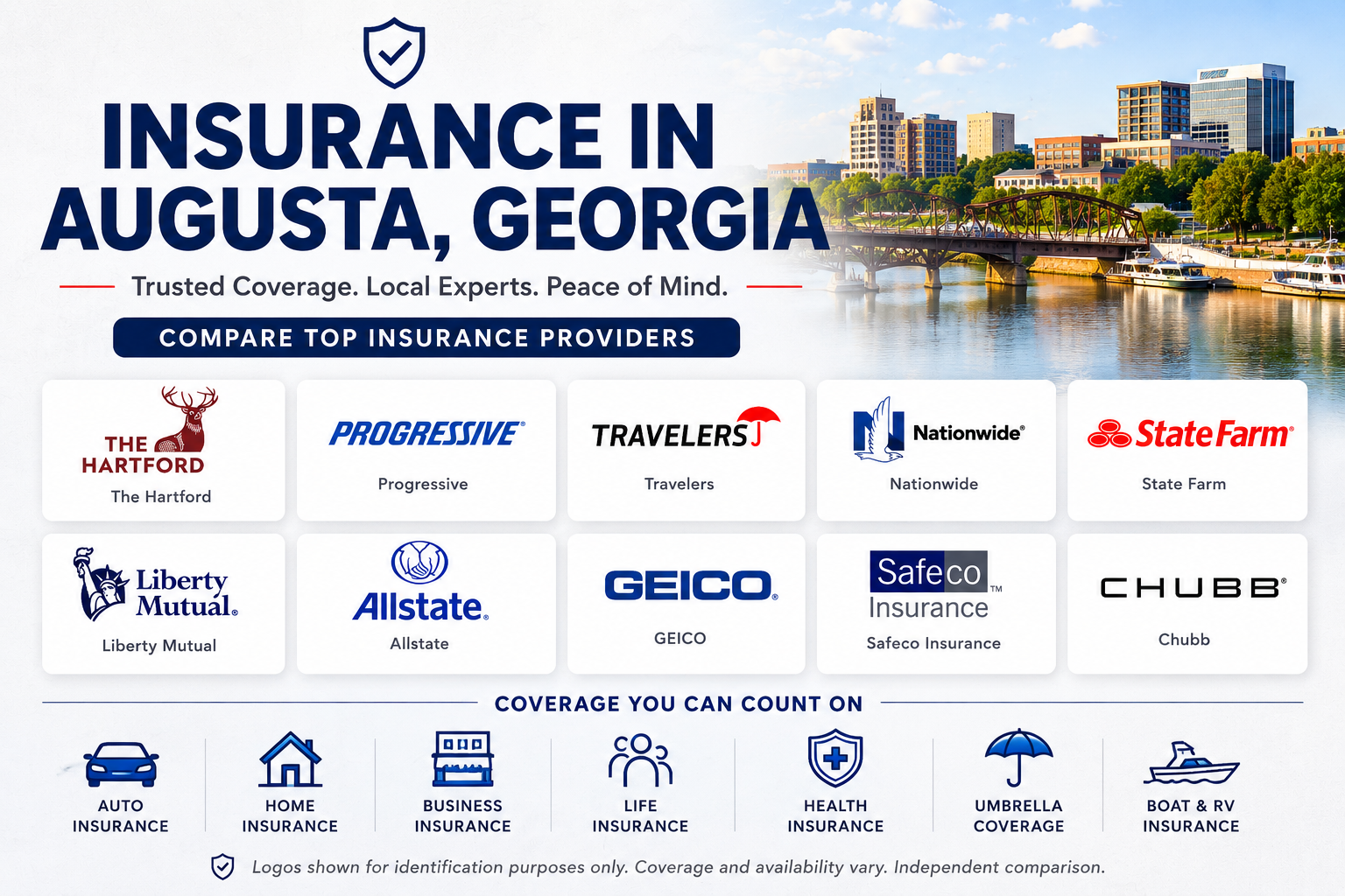 Insurance in Augusta Georgia for auto, home, renters, landlords, flood risks, and local businesses