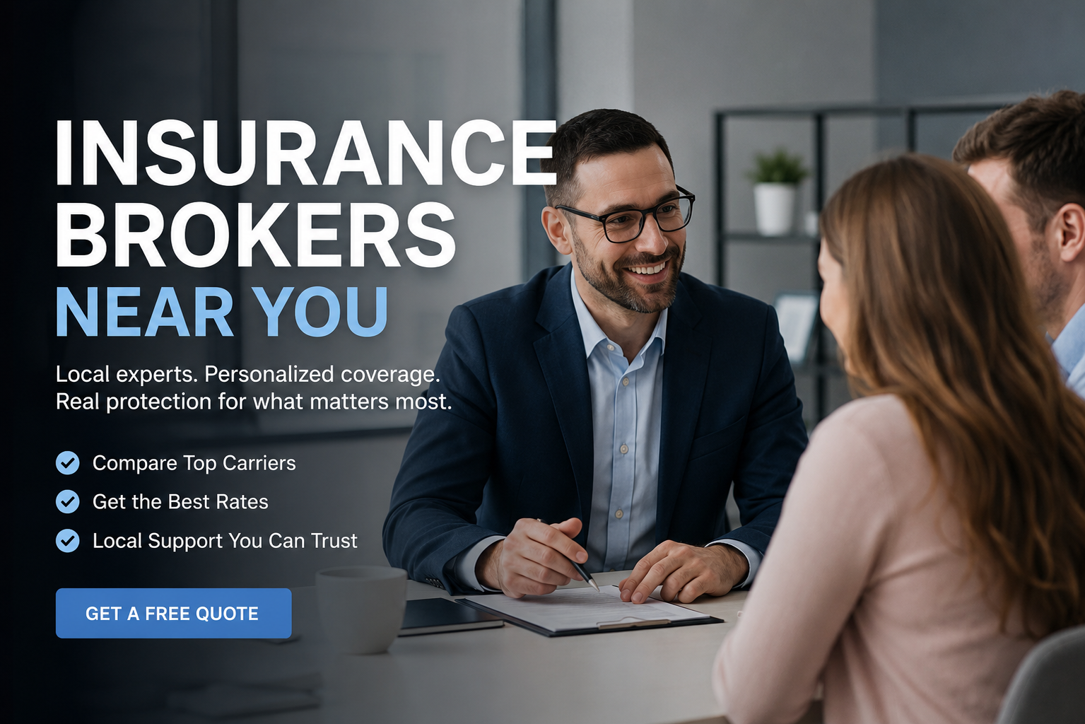 Independent insurance brokers near you helping compare auto, home, business, life, and health insurance options