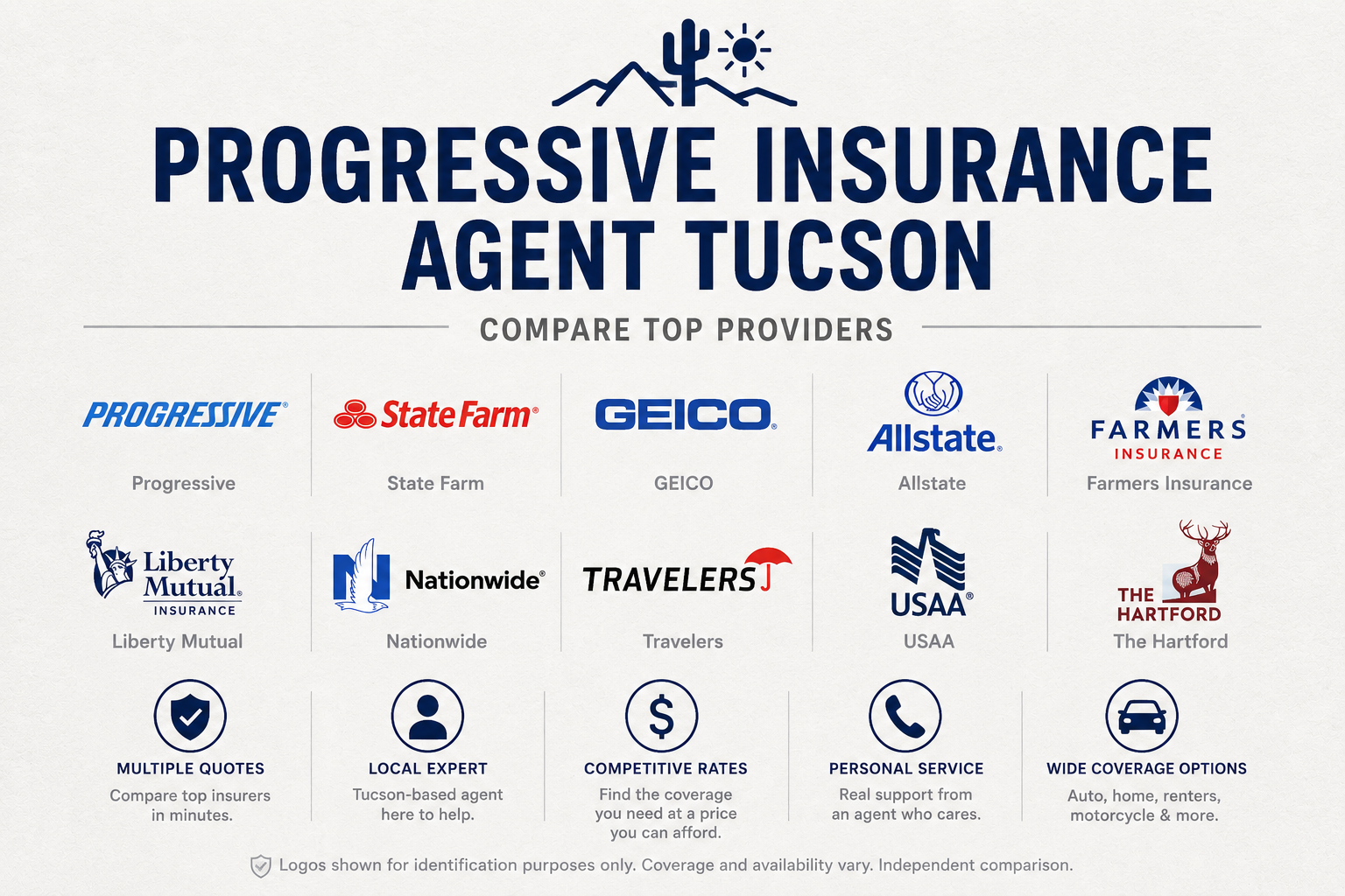 Progressive insurance agent in Tucson helping Arizona drivers compare auto coverage, rates, discounts, deductibles, bundles, and local insurance options