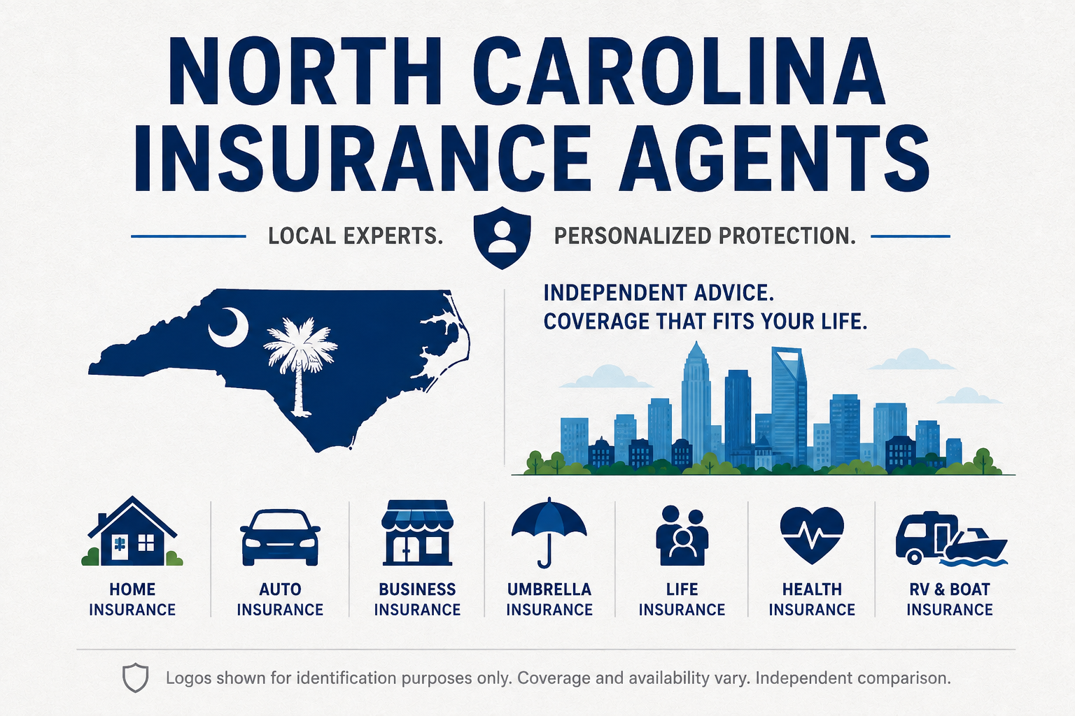 North Carolina insurance agents helping clients compare coverage